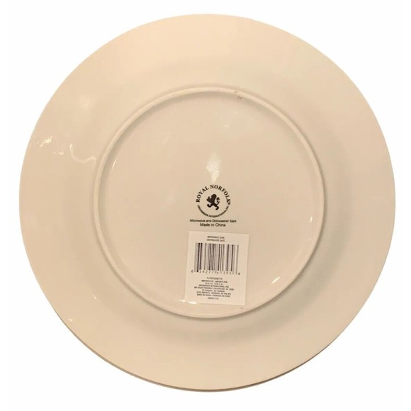 Royal Norfolk Sunflower Dinner Plates 10 1/2”Set Of 4 NWT - Picture 8 of 11